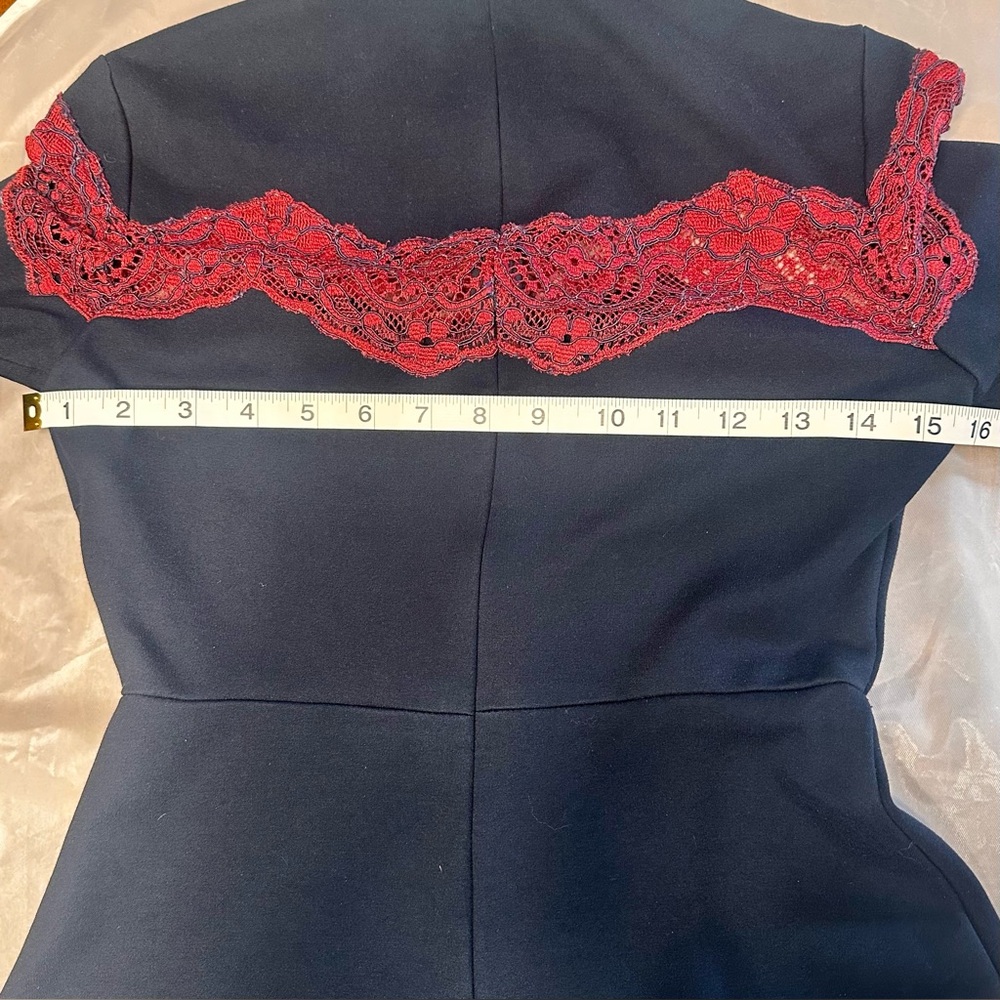 Sandro Blue Mini Dress sz4 - Picture 8 of 11